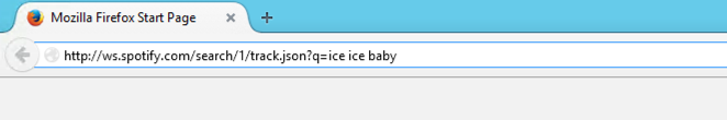 Our original request for Ice Ice Baby